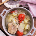 鍋にぽんと入れて煮込むだけ！超簡単鶏肉とたっぷり野菜の簡単スープ♡