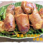 【厚揚げ野豚肉巻き中華風味】定食♪と、懐かしい友♪