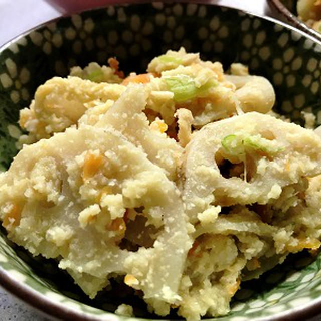 レンコンと卯の花の炒め煮＆庭の梅の木♪