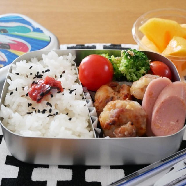 「レコルトエアーオーブン」で豚バラ肉の塩麹から揚げのお弁当