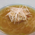 鱈しらこムニエルの葱スープ