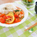 夏野菜と鶏肉のトマトしょうゆ炒め