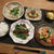 牛肉と小松菜のオイスター炒めとエビマヨの晩ご飯と　ヒメコブシの花♪