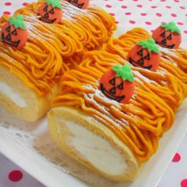 ☆HALLOWEEN　モンブランロールケーキ☆