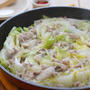 白菜と豚肉のフライパン蒸し　ナンプラー仕立て。（簡単＆ヘルシー）