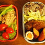 母のハンバーグとお弁当