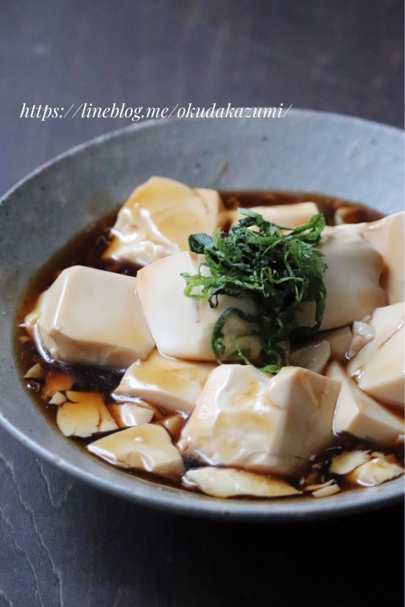シンプルに美味しい！豆腐だけで満足【豆腐の甘辛とろみ煮】＊好きなタイプ