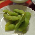 冷凍枝豆をチン♪で　ほんのひと手間プラス(^_-)-☆