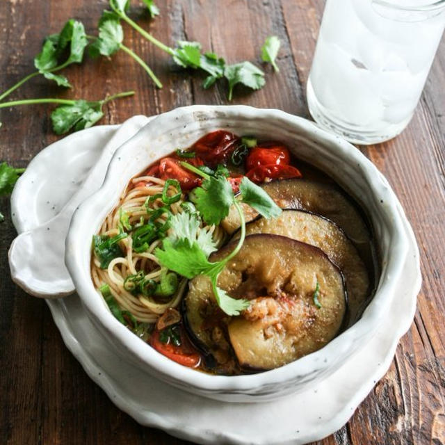 Nanban Eggplant Noodles南蛮茄子麺