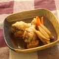 鶏手羽とごぼうの黒酢煮＆栄養価抜群♪豆苗ときのこの煮びたし