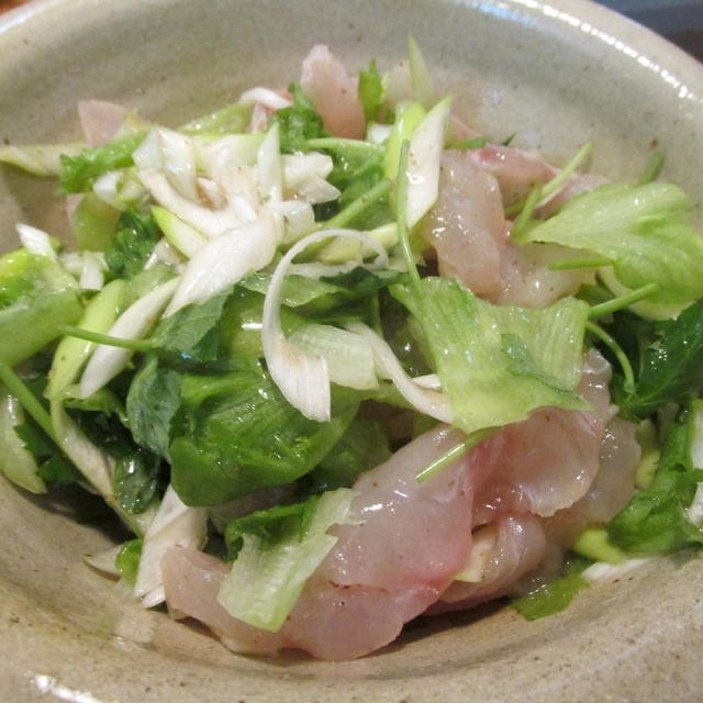 【旨魚料理】ハチカサゴのお刺身サラダ