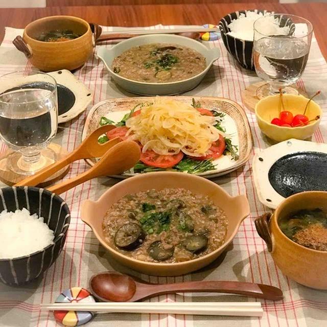 【献立】具沢山麻婆茄子で夜ごはん&落し物のアホな話