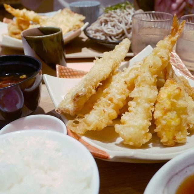 小麦とお米の天ぷら、昼ごはん#私のごはん