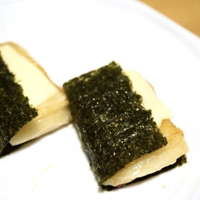 フライパンでチーズ入り磯辺焼き☆