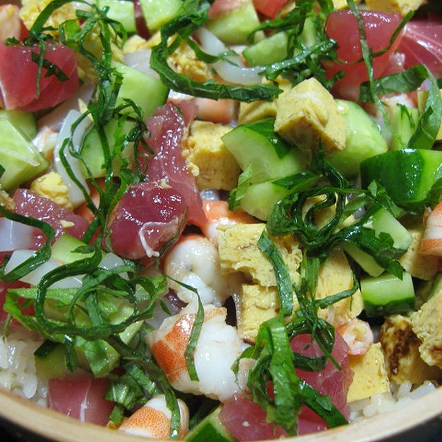 昆布ポン酢でバラちらし