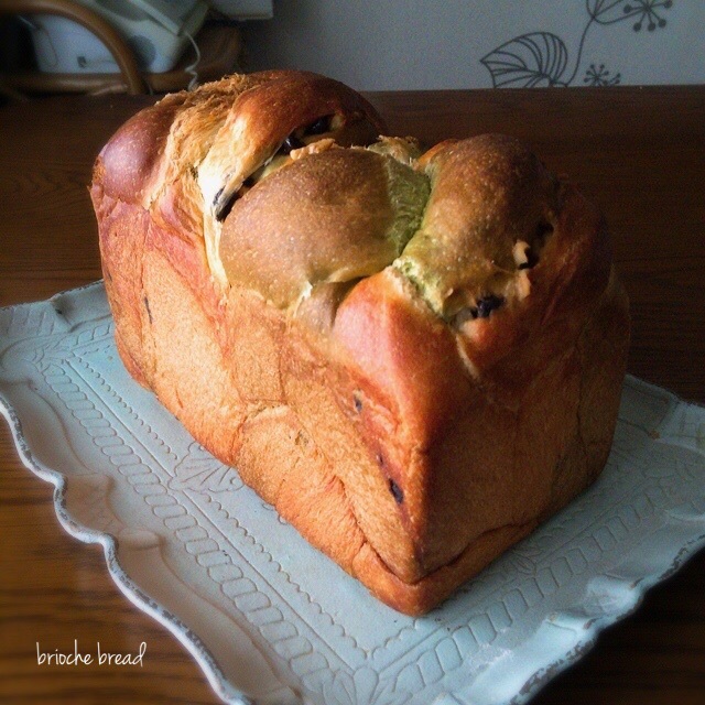 抹茶ブリオッシュ食パン