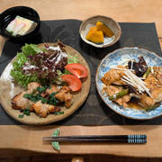 塩鯖と茄子の香味ネギソース・ネギ塩チキンの晩ご飯と【閲覧注意】蛇の〇ッチ( ;∀;)