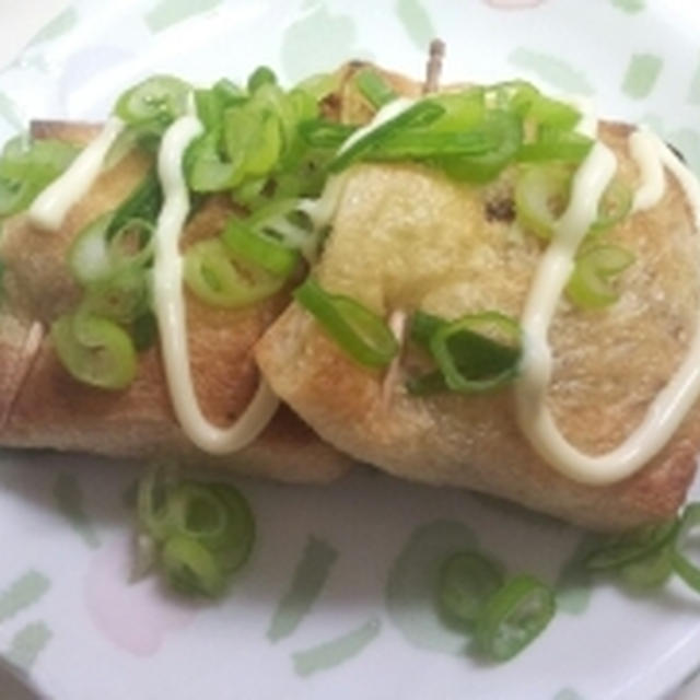 お酒のあてをもう一品、納豆とクリームチーズの袋焼き