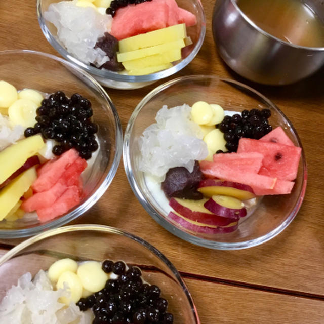 教室の豆花も今日でおしまい