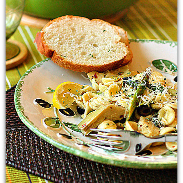 Lemon Artichoke with Orecchiette Pasta