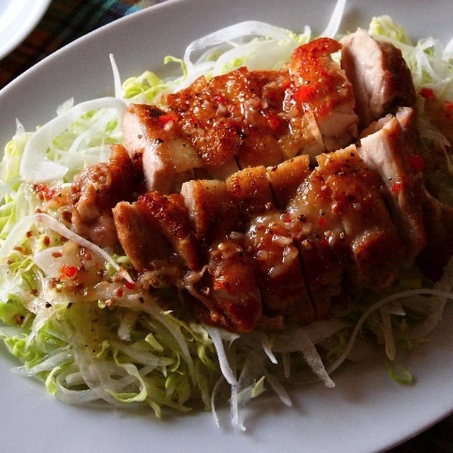 春野菜サラダ・バリバリチキンのっけ