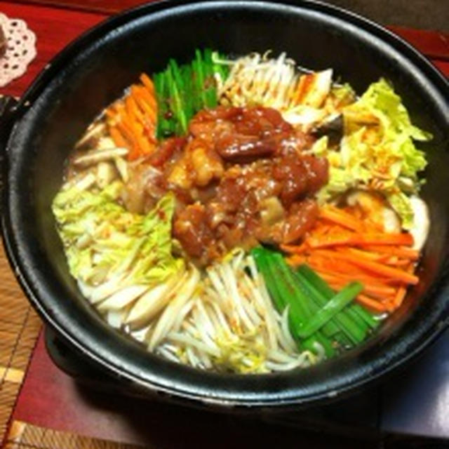 韓国風♪鶏と野菜のお鍋☆