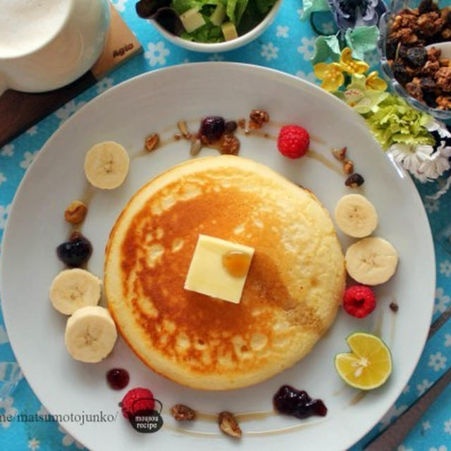 甘さのない 「オトナなリコッタチーズのパンケーキ」のレシピ