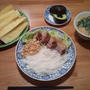 夜と犬とご飯と。