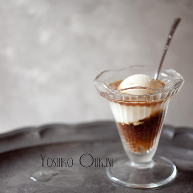 豆乳アイスでコーヒーフロート♪