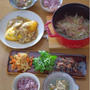 ねぎ出汁巻きと豚肉と野菜の蒸し煮。こっちゃん、美容院デヴュー