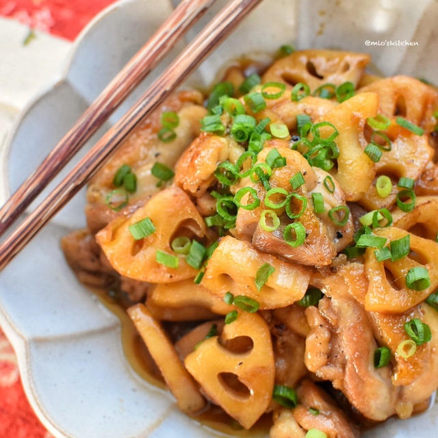 今日のおかず 鶏もも肉とれんこんのてり煮 レシピあり By 美桜さん レシピブログ 料理ブログのレシピ満載