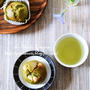 抹茶とホワイトチョコのマフィンと、カンパとスープの朝ごはん