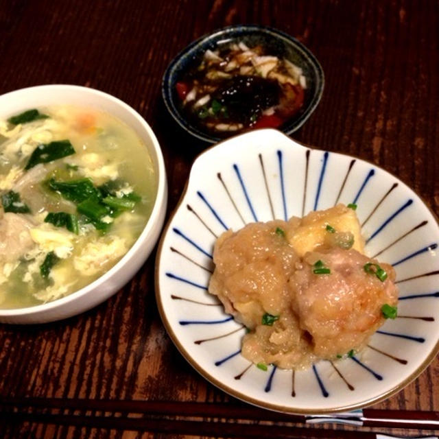 豚肉の高野豆腐巻きみぞれ煮