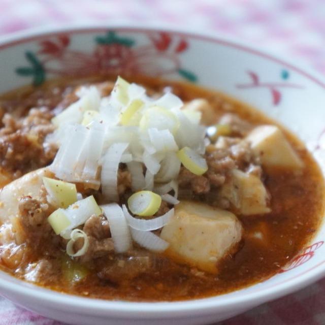 ＊レシピ＊　おうちで簡単麻婆豆腐。