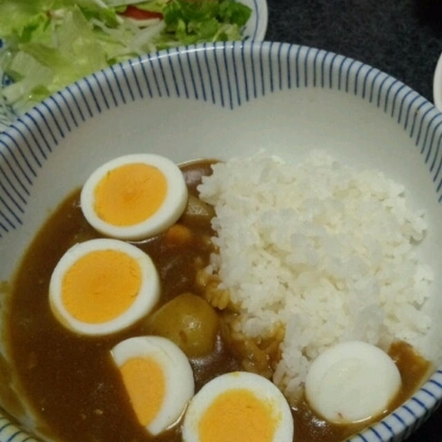 娘ちゃん初カレーを作る