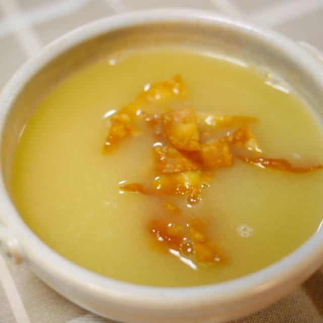 白菜とタマネギの中華スープ　