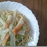 余り野菜とあえるだけバジルソースぱすた