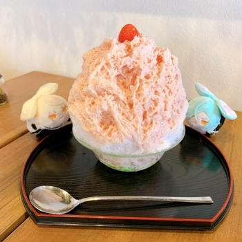 広島県福山市松永にある「こおりやtete」さんでふわふわのかき氷で癒される～パンケーキも有り！！