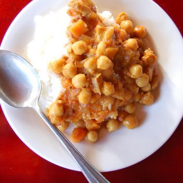 ひよこ豆のチキンカレー