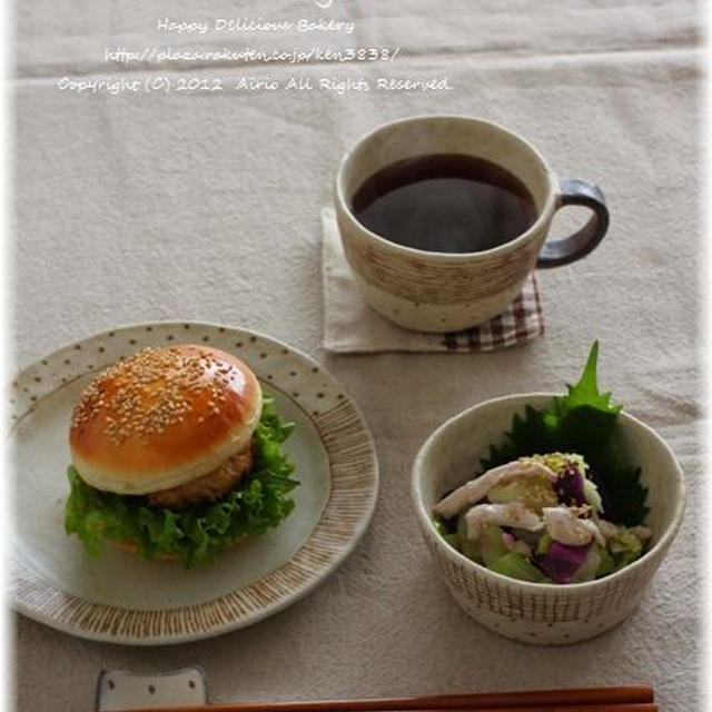 私の一人バーガーランチ。