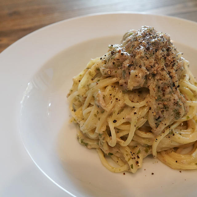 【パスタレシピ】あおさ海苔の濃厚クリームパスタ｜包丁も使わないから簡単！