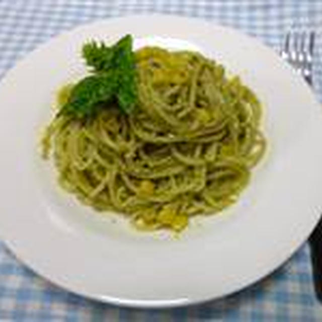 バジルと玉ねぎのパスタ☆