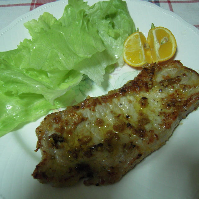豚ロース肉のマスタード焼き