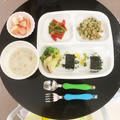 【幼児食】2years☆モロヘイヤと納豆のスクランブルエッグ