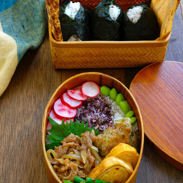 【お弁当記録】柔らか豚の生姜焼き&青のりごま唐揚げのお弁当