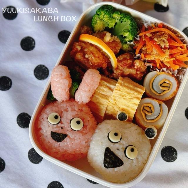 ラブラビット＆ごきげんぱんだ弁当⭐︎キャラ弁の日は、ついでにおうちもピカピカ大作戦