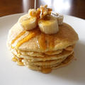 オートミール(粉砕なし)の『オートミールバナナパンケーキ』|Banana Oatmeal Pancakes| グルテンフリーレシピ｜オートミールレシピ