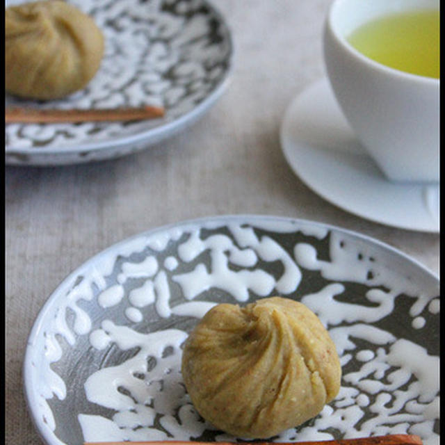 簡単和菓子！栗きんとんと手作り食器