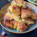 食べ応え満点☆鶏むね肉と冷凍豆腐のハムチーズチキンカツ