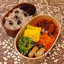 今日のお弁当〜きのこオムレツと水菜のおひたし柚子胡椒風味